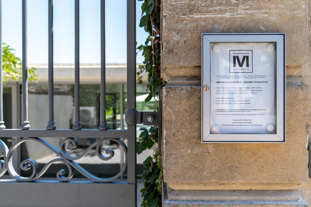 Le Pavillon M, Chambres D'Hotes De Luxe Avec Piscine & Spa Grignan Buitenkant foto